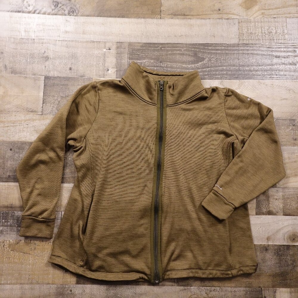 Columbia Omni-Shape‎ Full Zip Jacket Women’s 2X Olive Athletic Stretch